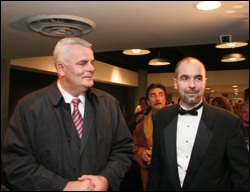 With Croatian General Consul Mr. Petar Ljubicic at the Queens International Film Festival in New York